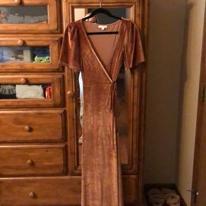 Baltic Born velvet wrap dress